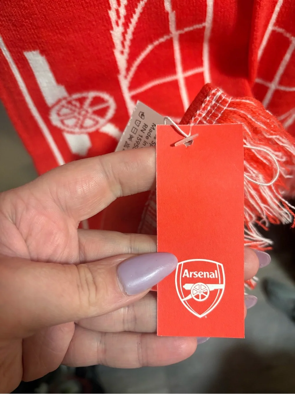 Official Arsenal FC USA Tour 2024 scarf
